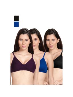 Shyaway - Shyle Non Padded Seamed Everyday Bra Multicolour (Pack of 3)