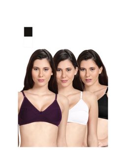 Shyaway - Shyle Non Padded Seamed Everyday Bra Multicolour (Pack of 3)
