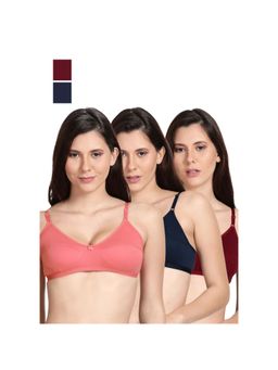 Shyaway - Shyle Non Padded Seamed Everyday Bra Multicolour (Pack of 3)