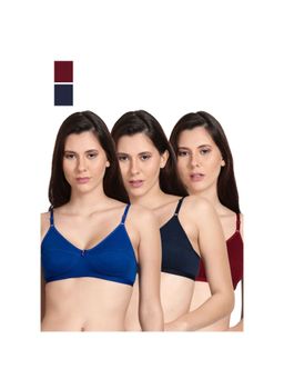 Shyaway - Shyle Non Padded Seamed Everyday Bra Multicolour (Pack of 3)