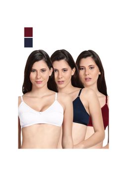 Shyaway - Shyle Non Padded Seamed Everyday Bra Multicolour (Pack of 3)