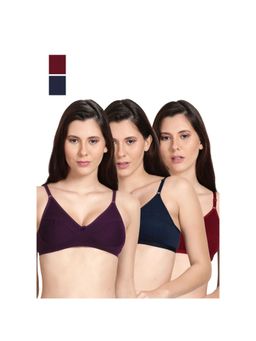 Shyaway - Shyle Non Padded Seamed Everyday Bra Multicolour (Pack of 3)