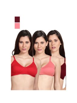 Shyaway - Shyle Non Padded Seamed Everyday Bra Multicolour (Pack of 3)