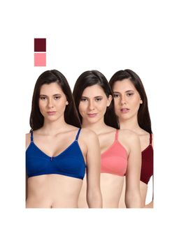 Shyaway - Shyle Non Padded Seamed Everyday Bra Multicolour (Pack of 3)