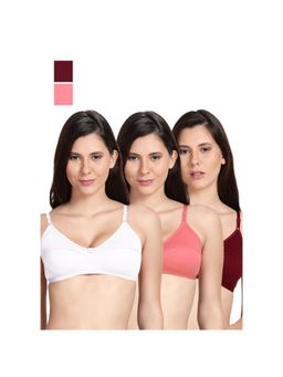 Shyaway - Shyle Non Padded Seamed Everyday Bra Multicolour (Pack of 3)