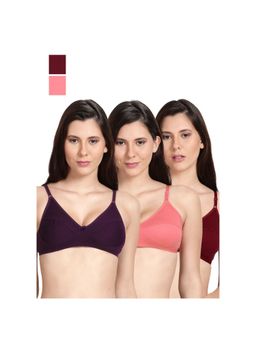 Shyaway - Shyle Non Padded Seamed Everyday Bra Multicolour (Pack of 3)