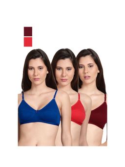 Shyaway - Shyle Non Padded Seamed Everyday Bra Multicolour (Pack of 3)