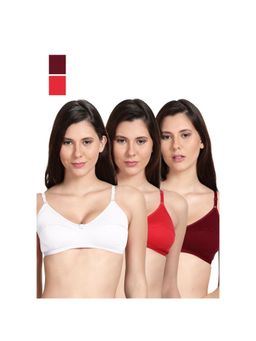 Shyaway - Shyle Non Padded Seamed Everyday Bra Multicolour (Pack of 3)