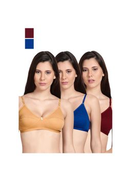 Shyaway - Shyle Non Padded Seamed Everyday Bra Multicolour (Pack of 3)