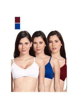 Shyaway - Shyle Non Padded Seamed Everyday Bra Multicolour (Pack of 3)