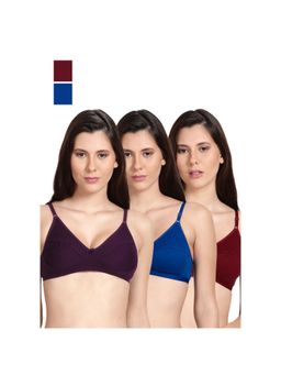 Shyaway - Shyle Non Padded Seamed Everyday Bra Multicolour (Pack of 3)