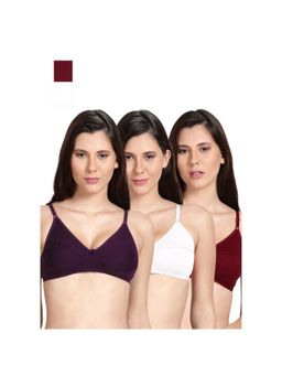 Shyaway - Shyle Non Padded Seamed Everyday Bra Multicolour (Pack of 3)