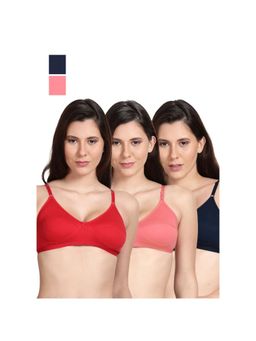 Shyaway - Shyle Non Padded Seamed Everyday Bra Multicolour (Pack of 3)