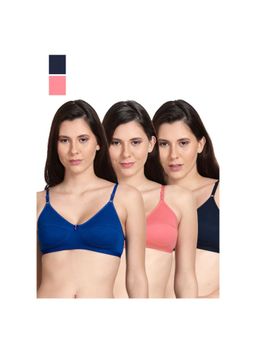 Shyaway - Shyle Non Padded Seamed Everyday Bra Multicolour (Pack of 3)