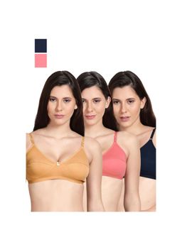 Shyaway - Shyle Non Padded Seamed Everyday Bra Multicolour (Pack of 3)