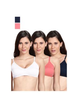 Shyaway - Shyle Non Padded Seamed Everyday Bra Multicolour (Pack of 3)