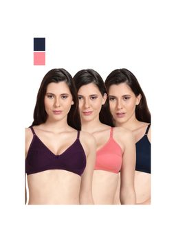 Shyaway - Shyle Non Padded Seamed Everyday Bra Multicolour (Pack of 3)