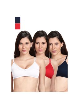 Shyaway - Shyle Non Padded Seamed Everyday Bra Multicolour (Pack of 3)