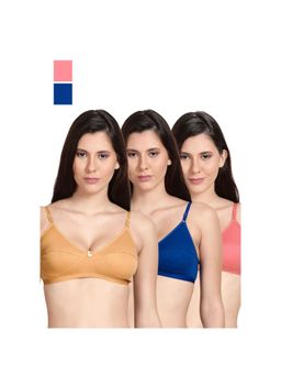 Shyaway - Shyle Non Padded Seamed Everyday Bra Multicolour (Pack of 3)