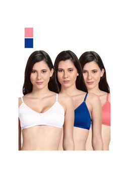 Shyaway - Shyle Non Padded Seamed Everyday Bra Multicolour (Pack of 3)