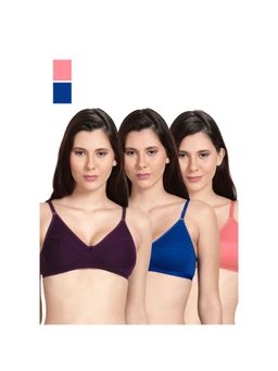 Shyaway - Shyle Non Padded Seamed Everyday Bra Multicolour (Pack of 3)