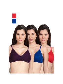 Shyaway - Shyle Non Padded Seamed Everyday Bra Multicolour (Pack of 3)