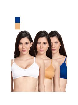 Shyaway - Shyle Non Padded Seamed Everyday Bra Multicolour (Pack of 3)