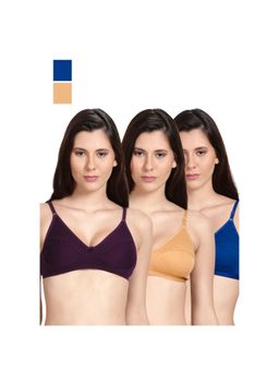 Shyaway - Shyle Non Padded Seamed Everyday Bra Multicolour (Pack of 3)