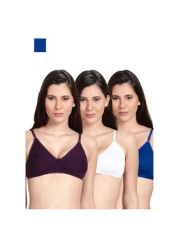 Shyaway - Shyle Non Padded Seamed Everyday Bra Multicolour (Pack of 3)