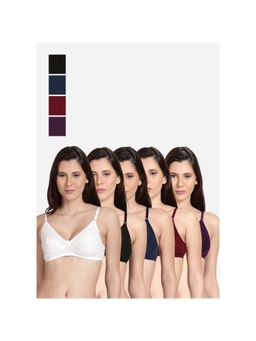Shyaway - Shyle Non Padded Seamed Everyday Bra Multicolour (Pack of 5)
