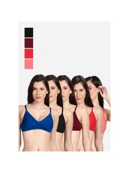 Shyaway - Shyle Non Padded Seamed Everyday Bra Multicolour (Pack of 5)