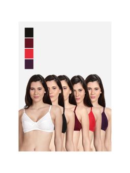 Shyaway - Shyle Non Padded Seamed Everyday Bra Multicolour (Pack of 5)