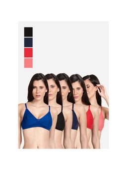 Shyaway - Shyle Non Padded Seamed Everyday Bra Multicolour (Pack of 5)