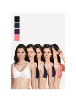 Shyaway - Shyle Non Padded Seamed Everyday Bra Multicolour (Pack of 5)