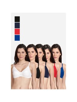 Shyaway - Shyle Non Padded Seamed Everyday Bra Multicolour (Pack of 5)