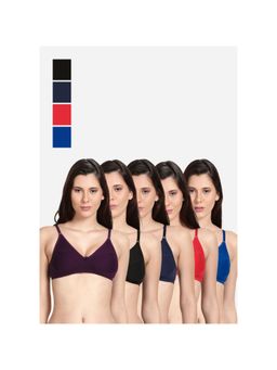 Shyaway - Shyle Non Padded Seamed Everyday Bra Multicolour (Pack of 5)