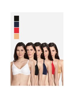 Shyaway - Shyle Non Padded Seamed Everyday Bra Multicolour (Pack of 5)