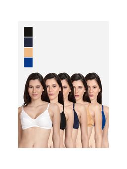 Shyaway - Shyle Non Padded Seamed Everyday Bra Multicolour (Pack of 5)