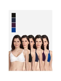 Shyaway - Shyle Non Padded Seamed Everyday Bra Multicolour (Pack of 5)