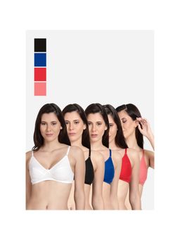 Shyaway - Shyle Non Padded Seamed Everyday Bra Multicolour (Pack of 5)