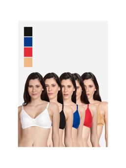 Shyaway - Shyle Non Padded Seamed Everyday Bra Multicolour (Pack of 5)