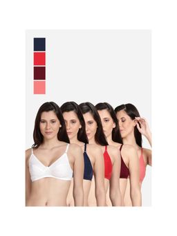 Shyaway - Shyle Non Padded Seamed Everyday Bra Multicolour (Pack of 5)