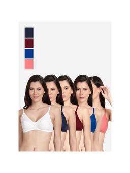 Shyaway - Shyle Non Padded Seamed Everyday Bra Multicolour (Pack of 5)