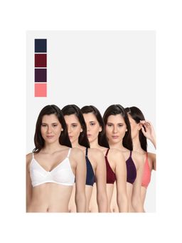 Shyaway - Shyle Non Padded Seamed Everyday Bra Multicolour (Pack of 5)