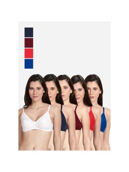 Shyaway - Shyle Non Padded Seamed Everyday Bra Multicolour (Pack of 5)