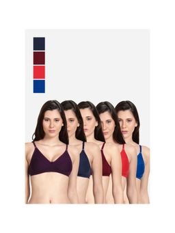 Shyaway - Shyle Non Padded Seamed Everyday Bra Multicolour (Pack of 5)