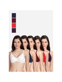 Shyaway - Shyle Non Padded Seamed Everyday Bra Multicolour (Pack of 5)