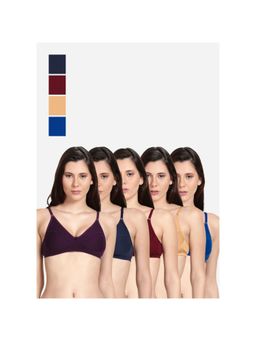 Shyaway - Shyle Non Padded Seamed Everyday Bra Multicolour (Pack of 5)