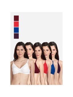 Shyaway - Shyle Non Padded Seamed Everyday Bra Multicolour (Pack of 5)