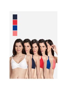 Shyaway - Shyle Non Padded Seamed Everyday Bra Multicolour (Pack of 5)